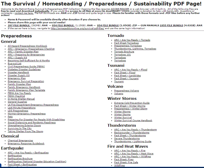 800+ Free Survival Manuals