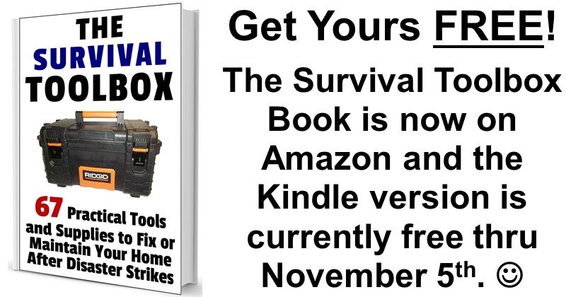The Survival Toolbox Book Currently FREE on Amazon