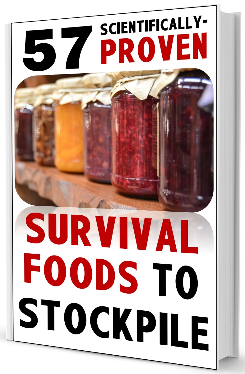 57 Scientifically-Proven Survival Foods to Stockpile Book Now On Amazon