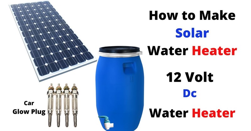 DIY Solar Water Heater Using Glow Plugs?