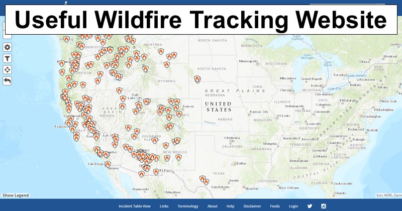 Useful Wildfire Tracking Website