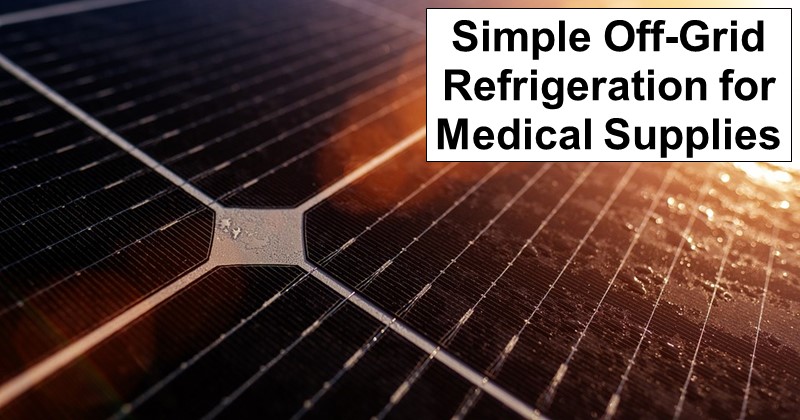 Simple Off-Grid Refrigeration for Medical Supplies