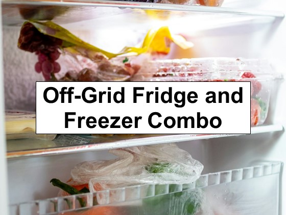 850 Watts Per Day Fridge and Freezer Off-Grid Combo