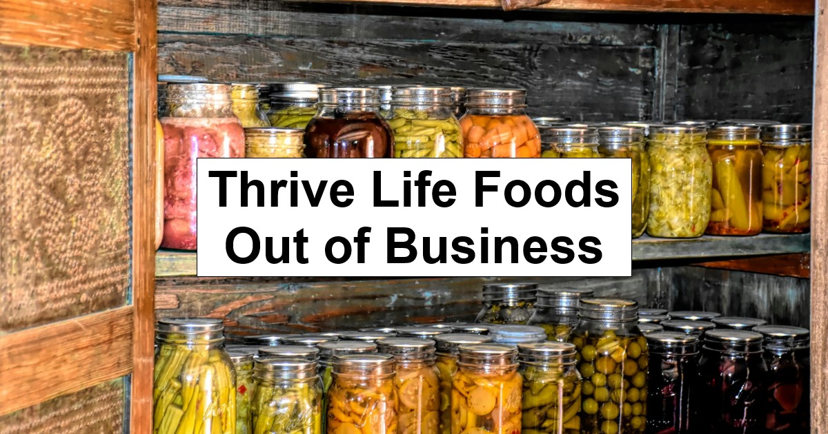 Thrive Life Out of Business
