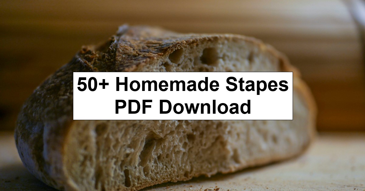 50+ Homemade Staples PDF Download